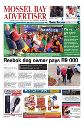 Cover of Mossel Bay Advertiser