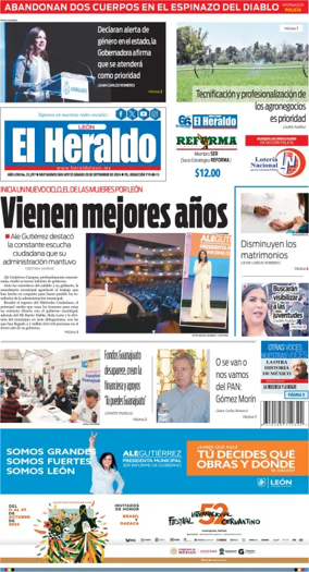 Cover of El Heraldo de Leon