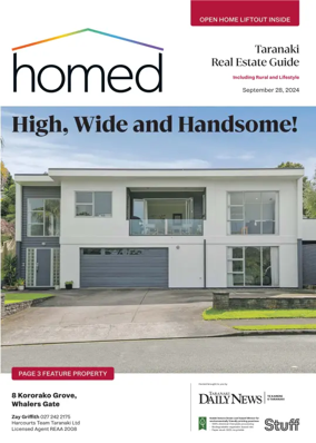 Cover of Homed Taranaki Daily News