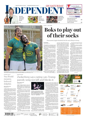 Cover of The Independent on Saturday