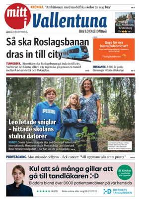Cover of Vallentuna Nyheter
