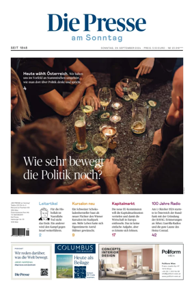 Cover of Die Presse am Sonntag