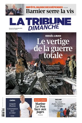 Cover of La Tribune Dimanche (France)