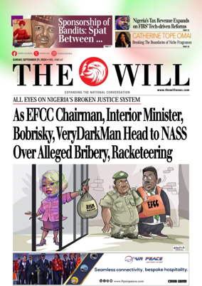 Cover of THEWILL NEWSPAPER
