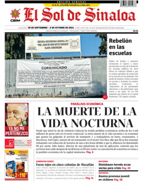 Cover of El Sol de Sinaloa