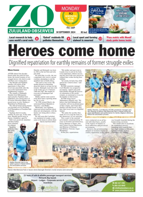 Cover of Zululand Observer - Monday