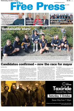 Cover of The Free Press (Corowa)