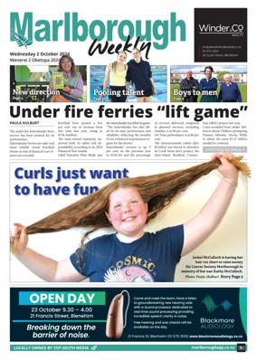 Cover of Marlborough Weekly