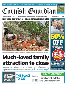 Cover of Cornish Guardian (Newquay & the North Coast)