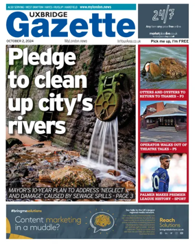Cover of Uxbridge Gazette