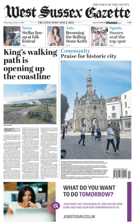 Cover of West Sussex Gazette