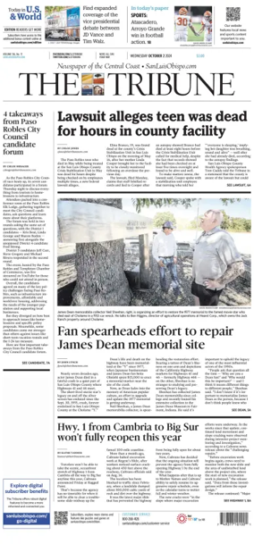 Cover of The Tribune (SLO)