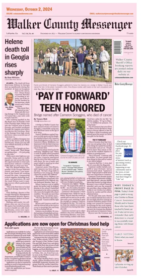 Cover of Walker County Messenger