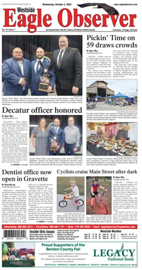 Cover of Westside Eagle-Observer