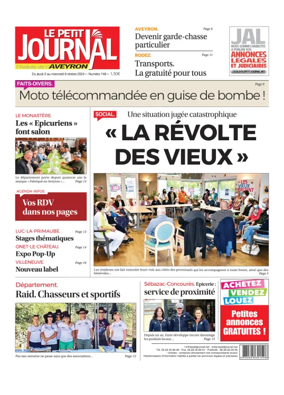 Cover of Le Petit Journal - L'hebdo local de l'Aveyron