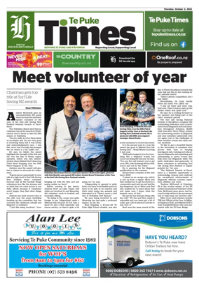 Cover of Te Puke Times