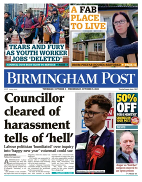 Cover of Birmingham Post