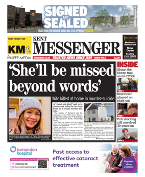 Cover of Kent Messenger Maidstone