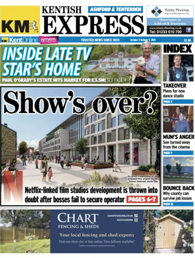 Cover of Kentish Express Ashford & District