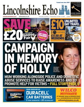 Cover of Lincolnshire Echo