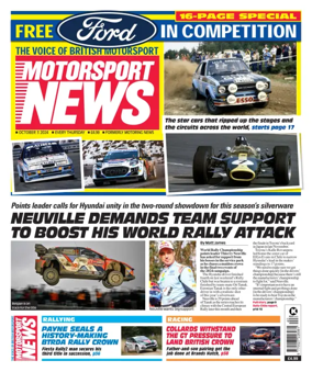 Cover of Motor Sport News