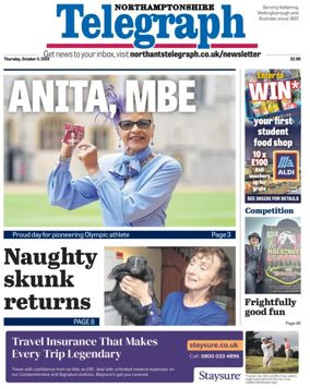 Cover of Northants Evening Telegraph