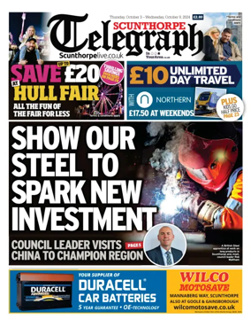 Cover of Scunthorpe Telegraph