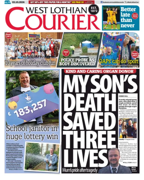 Cover of West Lothian Courier