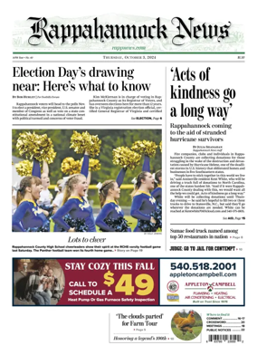 Cover of Rappahannock News