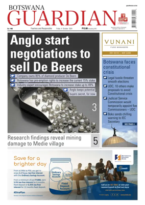 Cover of Botswana Guardian