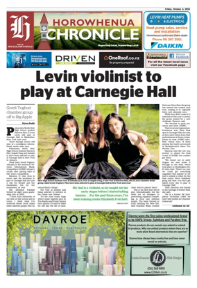 Cover of Horowhenua Chronicle