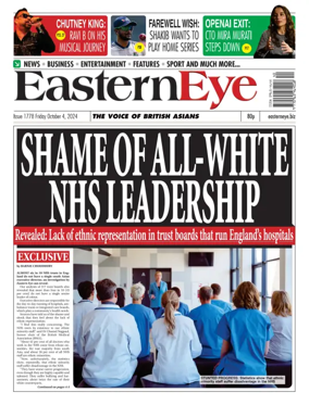 Cover of Eastern Eye (UK)