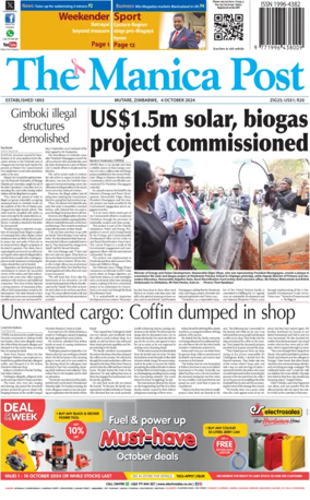 Cover of The Manica Post