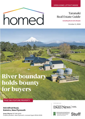 Cover of Homed Taranaki Daily News