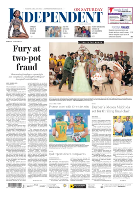 Cover of The Independent on Saturday