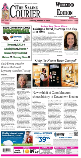 Cover of The Saline Courier Weekend