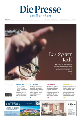 Cover of Die Presse am Sonntag