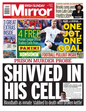 Cover of Irish Sunday Mirror