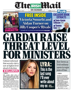 Cover of The Irish Mail on Sunday