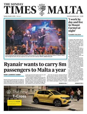 Cover of The Sunday Times of Malta