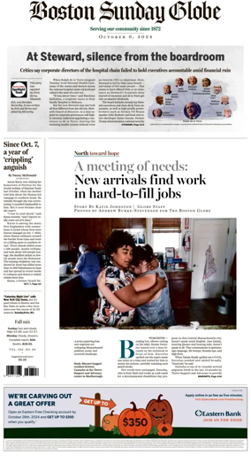 Cover of Boston Sunday Globe