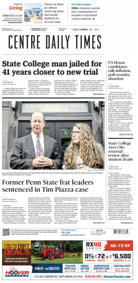 Cover of Centre Daily Times (Sunday)