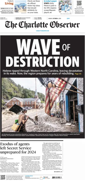Cover of The Charlotte Observer (Sunday)