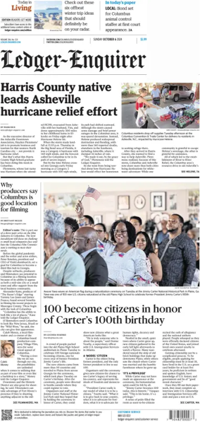 Cover of Ledger-Enquirer (Sunday)