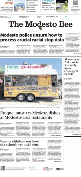 Cover of The Modesto Bee (Sunday)