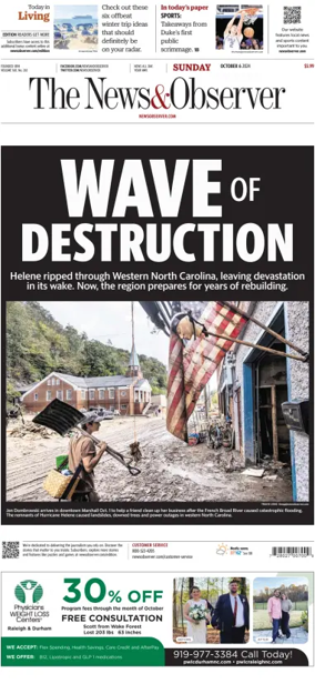 Cover of The News & Observer (Sunday)