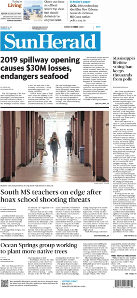 Cover of The Sun Herald (Sunday)