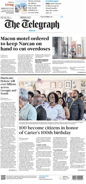 Cover of The Telegraph (Macon) (Sunday)