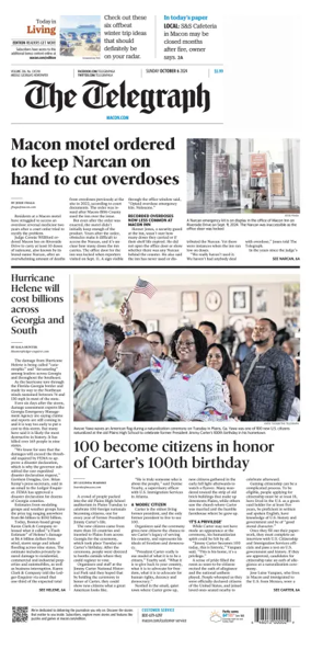 Cover of The Telegraph (Macon)