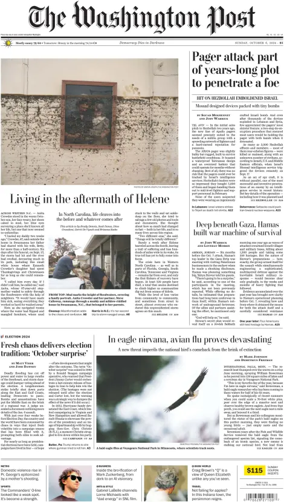 Cover of The Washington Post Sunday